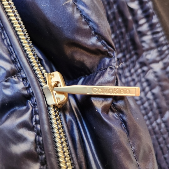 Womens Calvin Klein Performance Premium Down Puffer Vest Small Blue/Purple - Picture 9 of 15